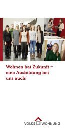 Azubi Flyer als PDF - Volkswohnung