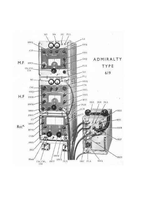 Admiralty Type 619 and Receiver Outfit CAT ... - VMARSmanuals