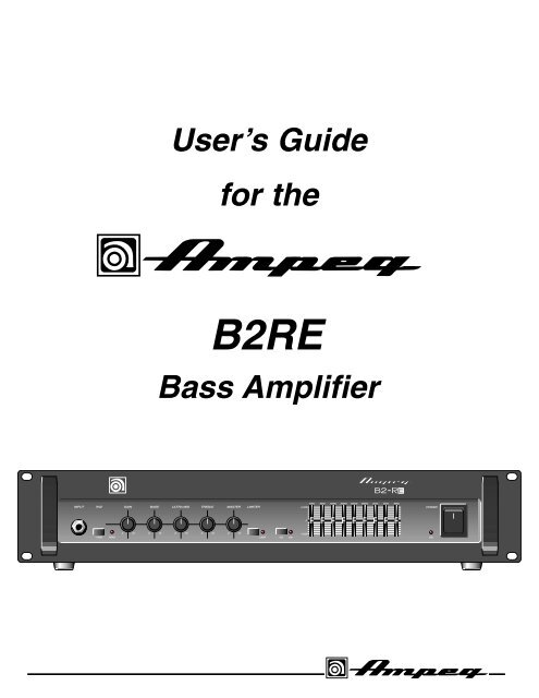 B2re - Ampeg