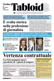 Novembre-Dicembre 2006 - Ordine dei Giornalisti
