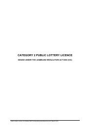 category 2 public lottery licence - Victorian Commission for ...