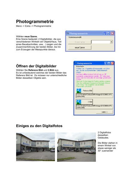 Photogrammetrie - Sie benötigen eine Massenermittlung