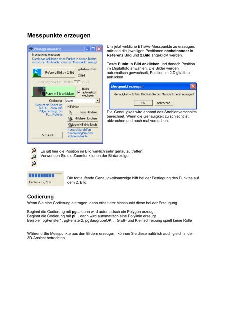 Photogrammetrie - Sie benötigen eine Massenermittlung