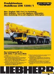 Produktnutzen Mobilkran LTM 1300/1 Max ... - Passion Liebherr