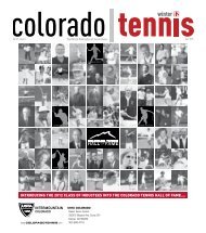 2012 Winter Issue (Hall of Fame) - the Colorado Tennis Association