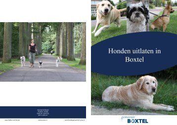Honden uitlaten in Boxtel - Gemeente Boxtel