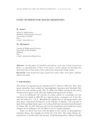Fuzzy hypervector spaces - Italian Journal of Pure and