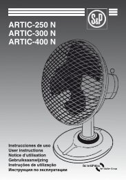 ARTIC-250 N ARTIC-300 N ARTIC-400 N - Soler & Palau