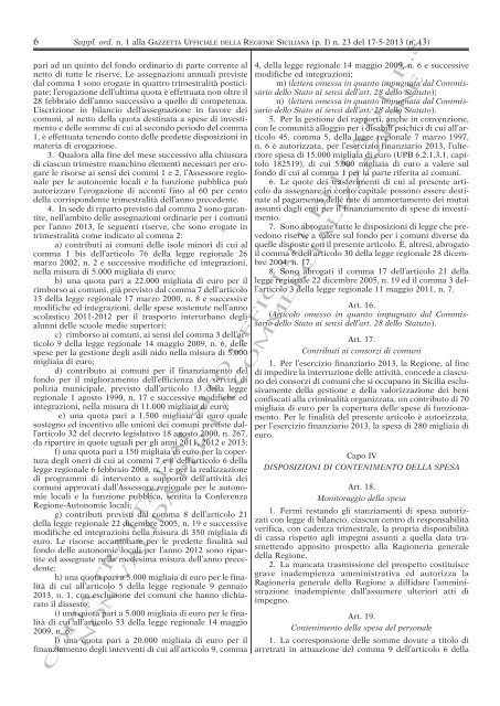Supplemento Ordinario n.1(PDF) - Gazzetta Ufficiale della Regione ...