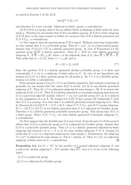 SOLVABLE GROUPS WITH MANY CONDITIONS ON NILPOTENT ...