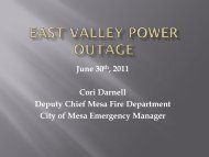 East Valley Power Outage - AESA