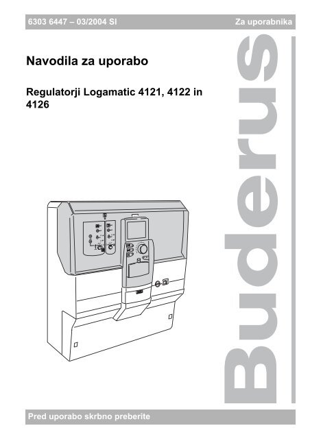 Navodila za uporabo - Buderus