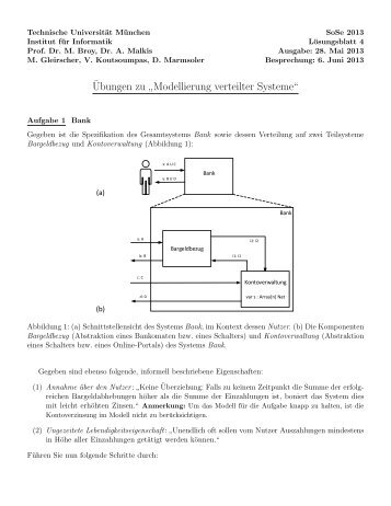 Â¨Ubungen zu â Modellierung verteilter Systemeâ