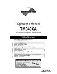 Operator's Manual TM049XA