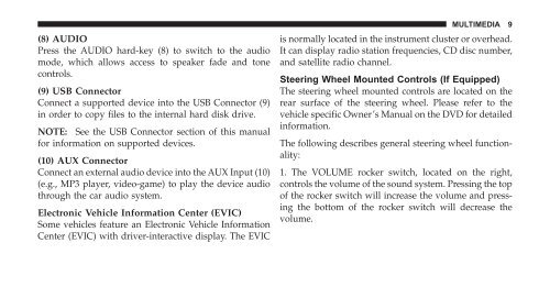 Download PDF 2010 REN Multimedia Users Manual - Chrysler