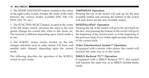 Download PDF 2010 REN Multimedia Users Manual - Chrysler