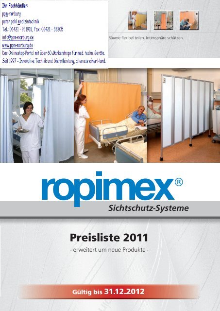 Preisliste 2011 - Sichtschutz - Systeme