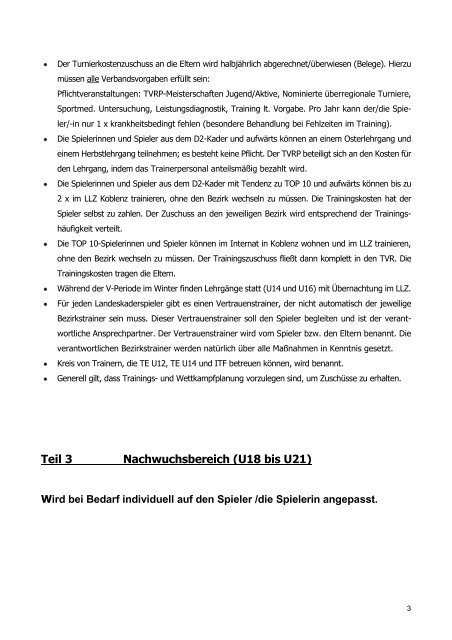Teil 1 JÃ¼ngstentennis (8 â 11 Jahre) - Tennisverband Rheinland ...