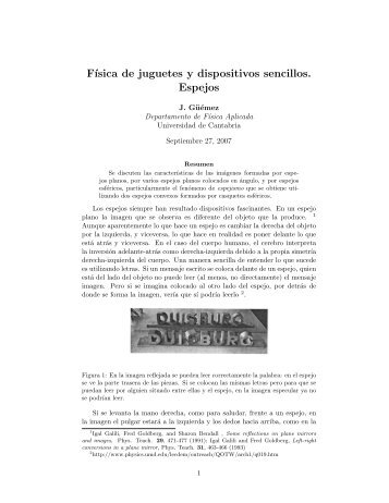 Espejos (pdf) - Loreto-Unican - Universidad de Cantabria