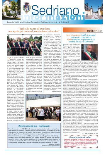 editoriale - Comune di Sedriano