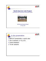 Presentation on North East Air Link Project - Ministry of ...