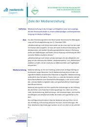 Ziele der Medienerziehung - Mebis - Bayern