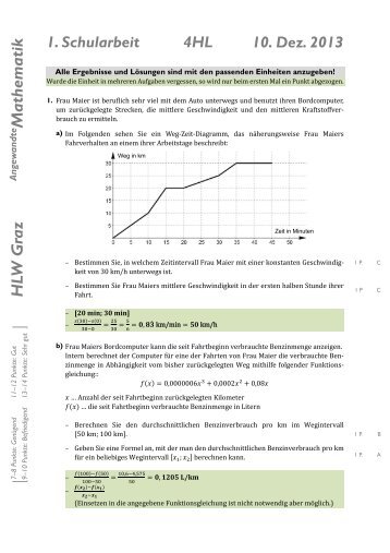 1. Schularbeit 4. JG 2013-14 - LMath