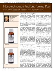 Ferulac Peels System Article - Dermavista.com