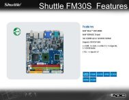 Shuttle FM30S Features