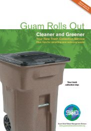 Residents Trash Collection Service Tips Brochure - Guam Solid ...