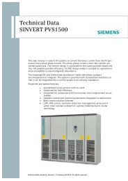 Technical Data SINVERT PVS1500 - Î¦ÏÏÎ¿Î²Î¿Î»ÏÎ±ÏÎºÎ¬ Big Solar