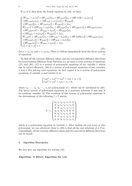 RESEARCH ARTICLE Extreme Diffusion Values for non-Gaussian ...