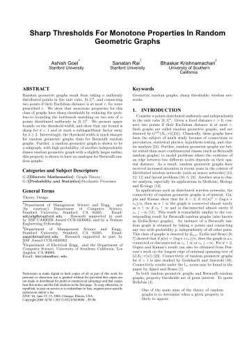 Sharp thresholds for monotone properties in random geometric graphs