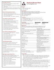Skydiving Review Sheet - Delta Gear, Inc.