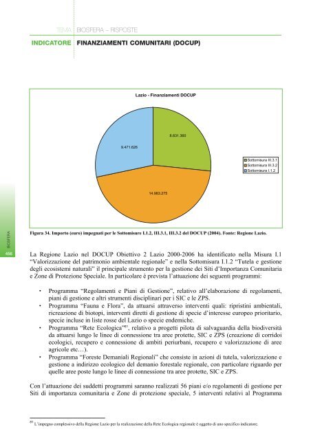 RAPPORTO SULLO STATO DELL'AMBIENTE DEL ... - Regione Lazio