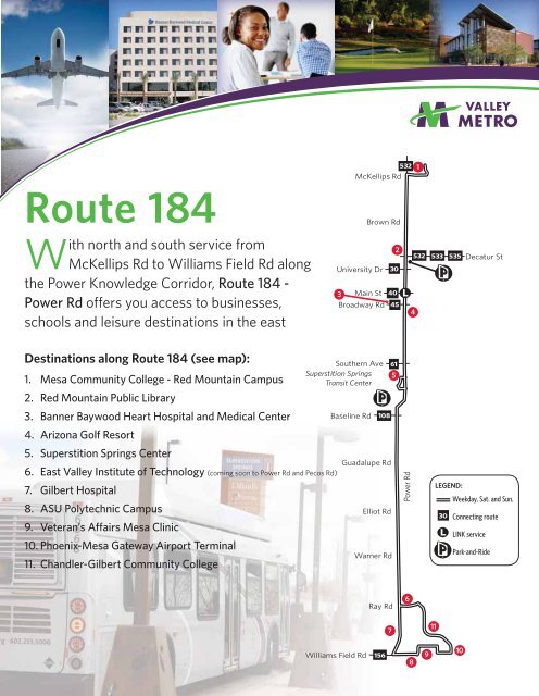 Bus route 184 - Mesa Community College
