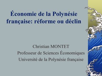 L'Ã©conomie en PolynÃ©sie franÃ§aise