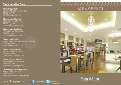 Spa & Beauty Treatments  Champneys Luxury Spa Treatments