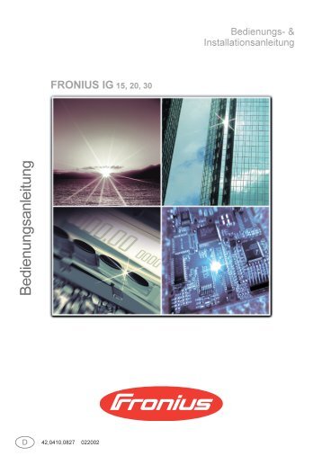 FRONIUS IG - Photovoltaik
