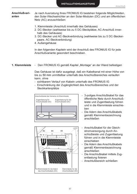 FRONIUS IG - Photovoltaik