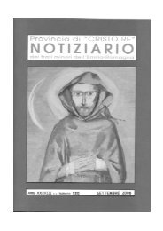 Frati Minori dell'Emilia-Romagna Notiziario -1 - Provincia di Cristo ...