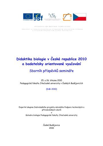 New - PedagogickÃ¡ fakulta - JihoÄeskÃ¡ univerzita