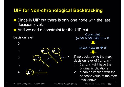 Boolean Satisfiability (SAT) Algorithms