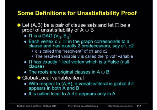 Boolean Satisfiability (SAT) Algorithms