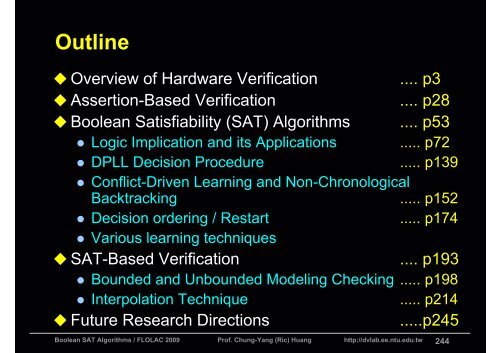 Boolean Satisfiability (SAT) Algorithms