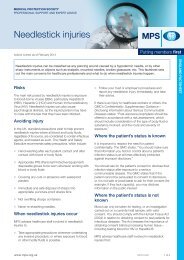 View this factsheet as a PDF - Medical Protection Society