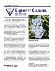 Blueberry Cultivars for Oregon, EC 1308-E (Oregon State University ...