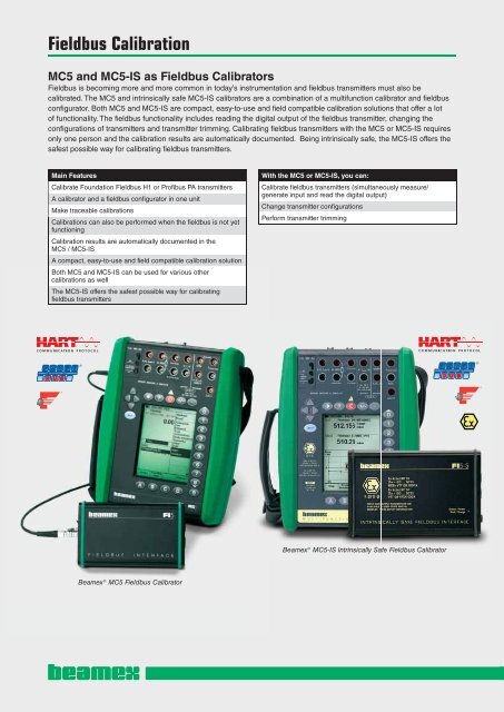 All you need for field calibration. - INCAL Instrumentos