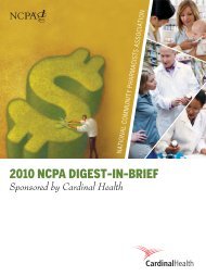 2010 NCPA DIGEST-IN-BRIEF - National Community Pharmacists ...