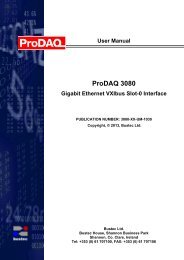 ProDAQ 3020 User Manual - Bustec